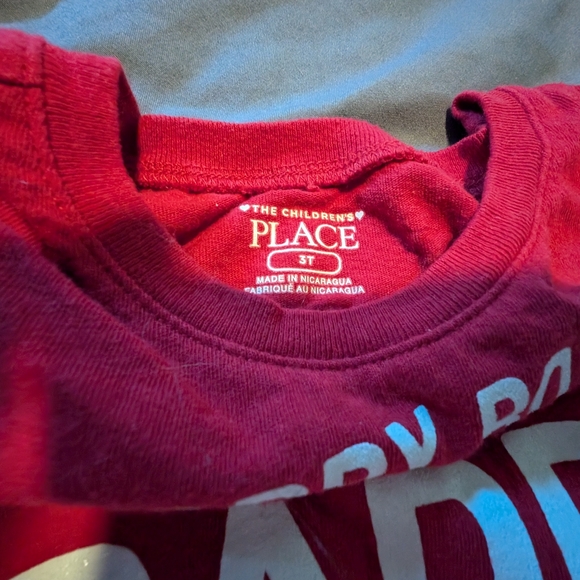 Children's Place girls valentines t-shirt size 3 - Picture 2 of 2
